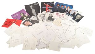 AUTOGRAPHS - LARGE COLLECTION OF 100+