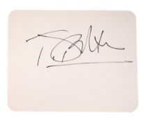 JAMES BOND - TIMOTHY DALTON - AUTOGRAPH ON CARD