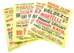 WRESTLING - COLLECTION OF VINTAGE WRESTLING POSTERS