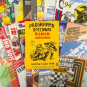 SPEEDWAY - LARGE COLLECTION OF VINTAGE SPEEDWAY PROGRAMMES - c1980-2000