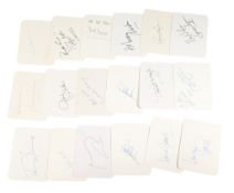 HOLLYWOOD - COLLECTION OF AUTOGRAPHS