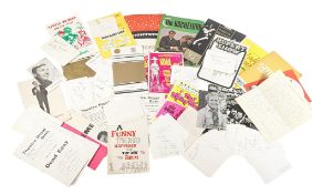 THEATRE - AUTOGRAPHS AND PROGRAMMES