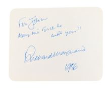 AUTOGRAPHS - STAR WARS - RICHARD MARQUAND - STAR WARS AUTOGRAPH