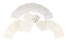 AUTOGRAPHS - LARGE COLLECTION OF 100+