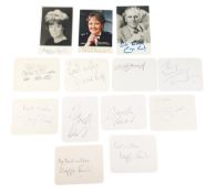 BRITISH ACTORS - AUTOGRAPHS - COLLECTION OF ASSORTED