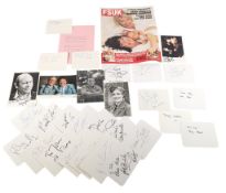 AUTOGRAPHS - BRITISH COMEDY - COLLECTION OF SIGNATURES