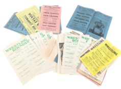 WRESTLING - COLLECTION OF 1960S / 1970S FLYERS