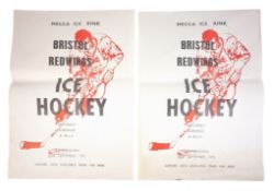 ICE HOCKEY - 1973 BRISTOL REDWINGS MECCA ICE RINK