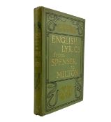 DENNIS, JOHN - 1898 ENGLISH LYRICS FROM SPENSER TO MILTON, ILLUSTRATED BY ROBERT ANNING BELL