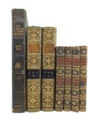 BINDINGS. COLLECTION OF SIX LEATHER BOUND BOOKS; HISTORY OF ENGLAND & THE IRISH NATION
