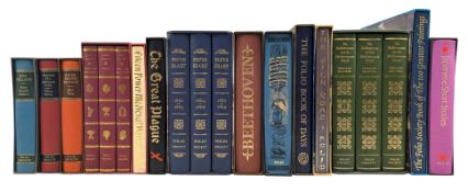 A COLLECTION OF FOLIO SOCIETY BOOKS, INC. PEPY'S DIARY, JANE AUSTEN, CAPTAIN COOK, ETC.