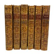 MILLOT, M. L'ABBE: 1778 ELEMENS D'HISTOIRE GENERALE, 6VOLS