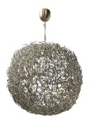 LARGE CONTEMPORARY DESIGNER WIRE-WORKED HANGING CEILING LIGHT