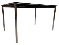MANNER OF LE CORBUSIER - CASSINA 10 TABLE EN TUBE - VINTAGE CLASS & CHROME TABLE
