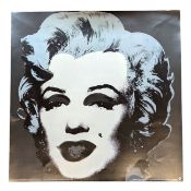 AFTER ANDY WARHOL - MARILYN MONROE (BLACK) - VINTAGE OFFSET LITHOGRAPH POSTER