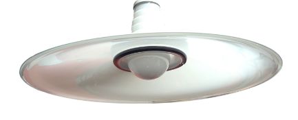 F. FABBIAN - LARGE MURANO MID CENTURY HAND BLOWN GLASS UFO CEILING CHANDELIER LIGHT