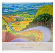 AFTER DAVID HOCKNEY - GAROWBY HILL - CONTEMPORARY EXHIBITION POSTER
