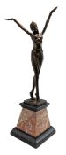 AFTER D. H. CHIPARUS - ART DECO STYLE BRONZE DANCER
