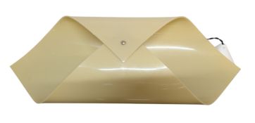 BELIEVED ITALIAN VINTAGE CIRCA 1990S HANDKERCHIEF MOULDED ACRYLIC CHANDELIER