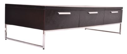 BOCONCEPT - HIGH-END DESIGNER WENGE COFFEE TABLE / MEDIA UNIT