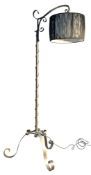 FRENCH ANTIQUE-STYLE WROUGHT-STEEL STANDARD LAMP