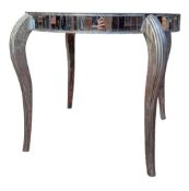 CONTEMPORARY DESIGNER MIRRORED DINING / CENTRE TABLE