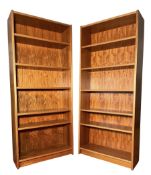 UP OF DENMARK - PAIR OF 20TH CENTURY DANISH TEAK BOOKCASES