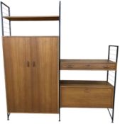 STAPLES - LADDERAX - MID CENTURY TWO BAY MODULAR UNIT