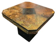 ATTR. PAUL KINGMA - BRUTALIST SLATE & BRASS COFFEE TABLE