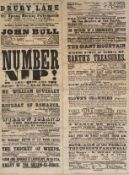 19TH CENTURY CIRCA 1860S THEATRE ROYAL DRURY LANE PLAYBILL