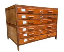 MID CENTURY ARCHITECTS PLAN CHEST OF DRAWERS