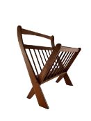 ERNEST SOHN X ETCO - DANISH MID CENTURY TEAK WOOD MAGAZINE RACK