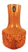 GEOFFREY BAXTER FOR WHITEFRIARS - NO. 9818 - MALLET GLASS VASE IN TANGERINE