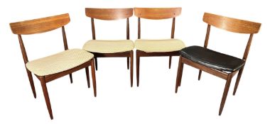 IB KOFOD LARSEN X G-PLAN - DANISH RANGE - FOUR RETRO MID CENTURY TEAK CHAIRS