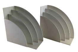 TERENCE CONRAN X HABITAT - CRAYONNE - PAIR OF CIRCA 1970S PLASTIC RECORDS RACKS