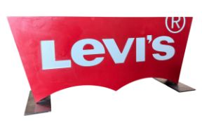 LEVI'S - CONTEMPORARY SHOP DISPLAY ADVERTISEMENT COUNTER TOP SIGN