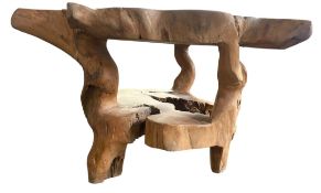 RETRO 20TH CENTURY LIVE EDGE LOW OCCASIONAL COFFEE TABLE