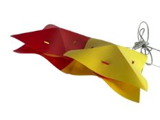 BLUE MARMALADE - HOLLOW - PAIR OF CONTEMPORARY DESIGN PLASTIC DESK/TABLE LAMPS