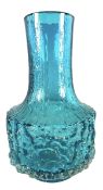 GEOFFREY BAXTER FOR WHITEFRIARS - NO. 9818 - MALLET GLASS VASE IN KINGFISHER