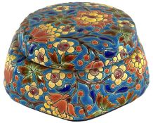LONGWY - 19TH CENTURY FRENCH HAND-ENAMELLED TRINKET BOX