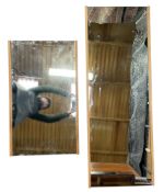 JOHN & SYLVIA REID FOR STAG - TWO OAK FRAMED MIRRORS