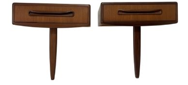 WILKINS FOR G PLAN - FRESCO RANGE - PAIR OF TEAK BEDSIDES