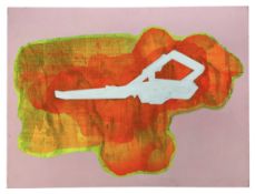 MAX GOTTLIEB (B. 1969) - CONTEMPORARY MIXED MEDIA ON CANVAS ABSTRACT