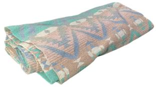 VERY LARGE 20TH CENTURY ALPACHA WOOL BLANKET / GROUP WRAP