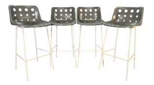 ROBIN DAY FOR HILLE - POLO - SET OF FOUR DESIGNER BAR CHAIRS