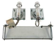FIRED EARTH - RICHMOND RANGE - GLASS BATHROOM SHELF AND LIGHTS