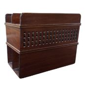THE LIBRA COMPANY, CAMBRIDGE - RETRO MAHOGANY MAGAZINE RACK