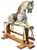 HADDON ROCKERS - MID CENTURY DAPPLE GREY ROCKING HORSE