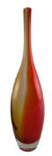 MANNER OF FLORIS MEYDAM - VINTAGE STUDIO ART GLASS BOTTLE VASE