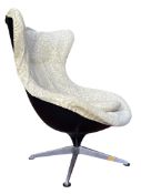 LURASHELL - APOLLO MODEL - DANISH SPACE AGE SWIVEL LONGE CHAIR